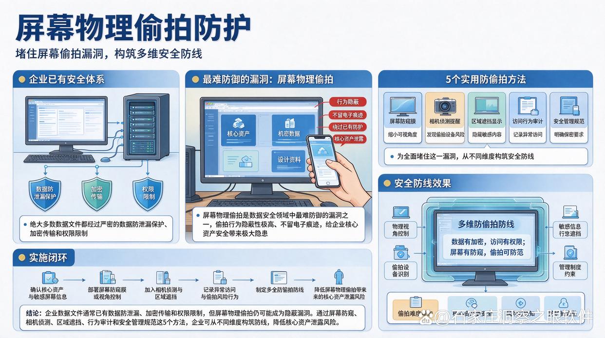 如何防止电脑屏幕被偷拍泄密?五个实用方法,建议学起来(图1) 如何防止电脑屏幕被偷拍泄密?五个实用方法,建议学起来(图1)