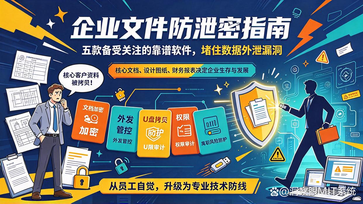 核心文件怕外泄?2026 年 5 款靠谱文件防泄密软件,企业必备(图1) 核心文件怕外泄?2026 年 5 款靠谱文件防泄密软件,企业必备(图1)