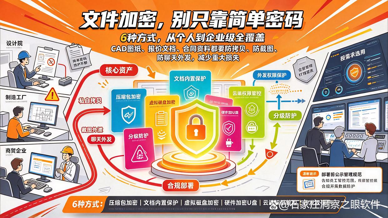 文档图纸容易外传？6 种文件加密方式，给数据加一道围墙(图1)