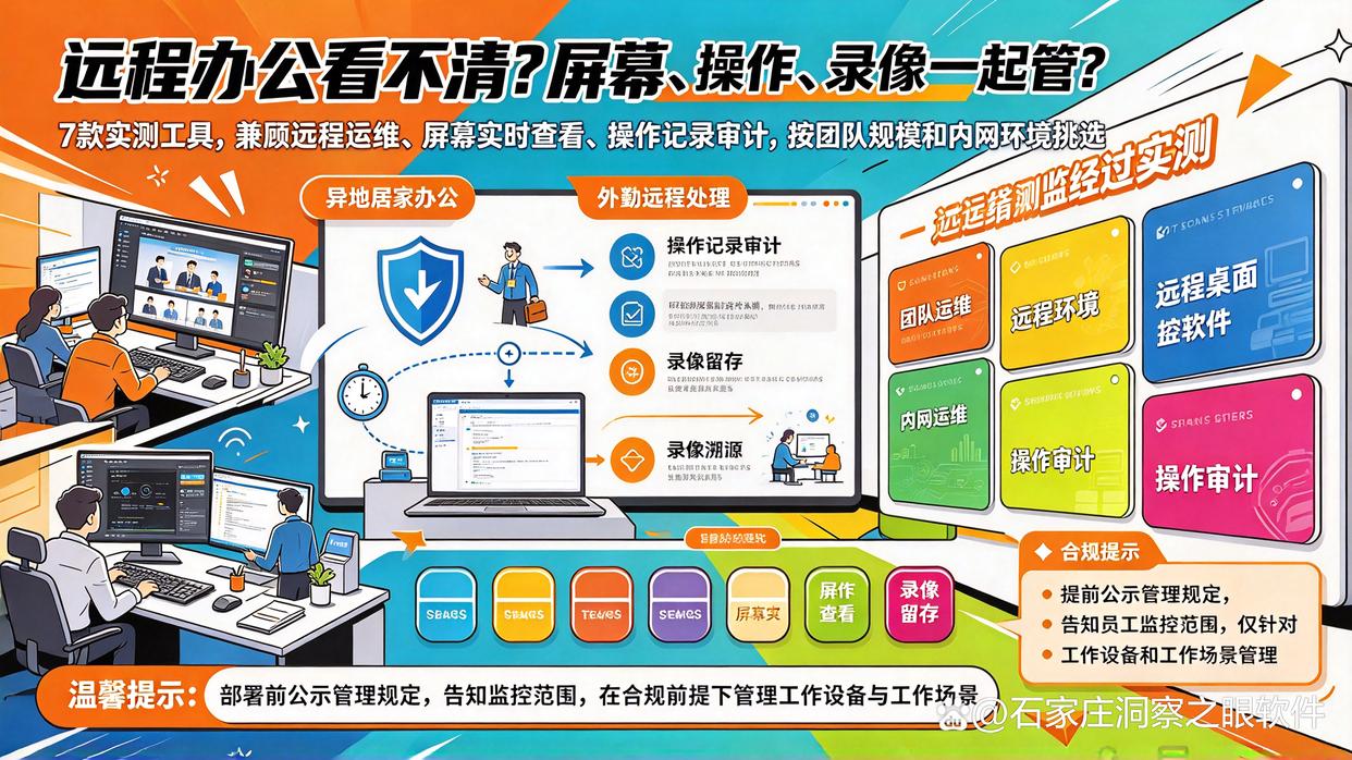远程桌面监控软件有哪些推荐?七款好用的远程桌面监控软件,建议收藏了(图1) 远程桌面监控软件有哪些推荐?七款好用的远程桌面监控软件,建议收藏了(图1)