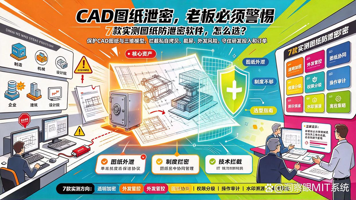 图纸防泄密软件有哪些推荐?盘点 26 年最新测评的七款图纸防泄密软件,建议收藏了(图1) 图纸防泄密软件有哪些推荐?盘点 26 年最新测评的七款图纸防泄密软件,建议收藏了(图1)