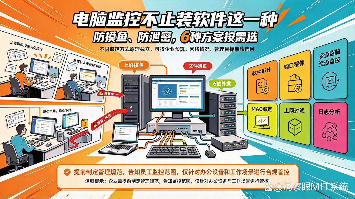 员工上班摸鱼、文件外泄?6 个电脑监控方法,分分钟学会(图1) 员工上班摸鱼、文件外泄?6 个电脑监控方法,分分钟学会(图1)