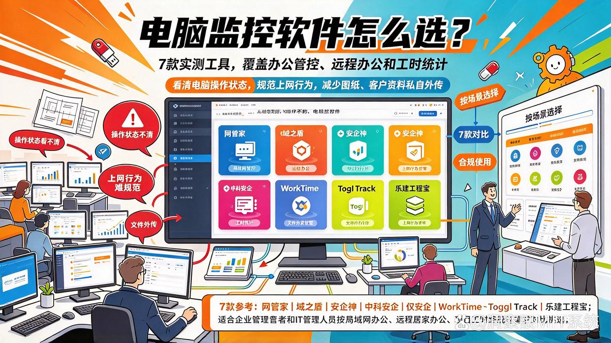 监控电脑的软件怎么选？总结七款电脑监控软件 app，建议收藏(图1)