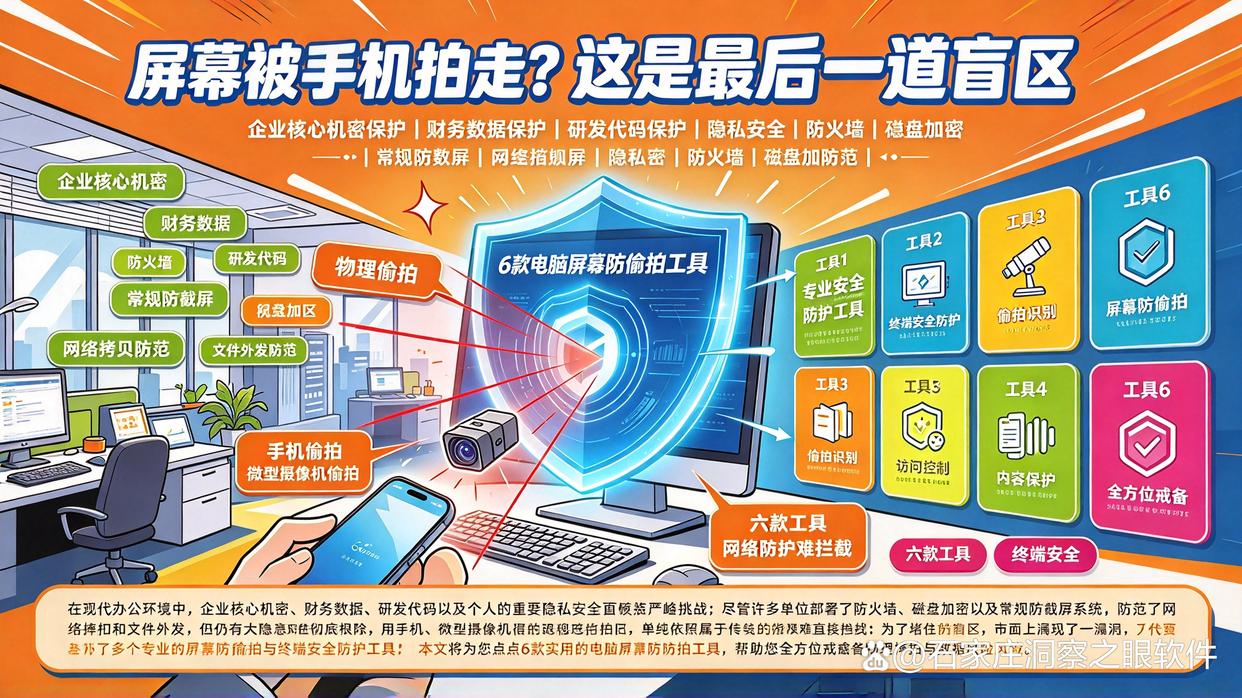 如何防止电脑屏幕被偷拍？推荐六个电脑屏幕防偷拍工具，码住了(图1)