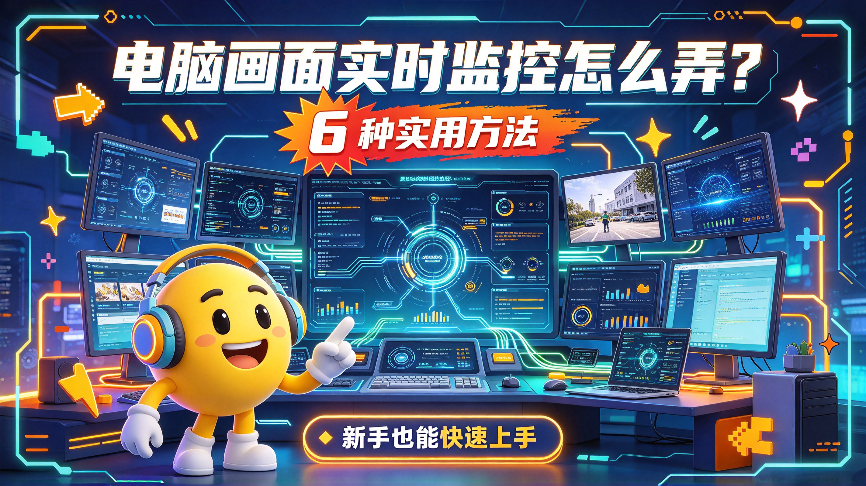 电脑画面实时监控怎么弄?6 种实用方法,新手也能快速上手(图1) image.png